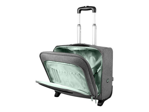 PORT DESIGNS Eco Trolley Made from Recycled Materials Mono Compartment Clamshell Trolley Padded 15.6p Laptop Compartment