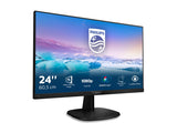 PHILIPS 243V7QJABF - Écran LED - 24 - 1920 x 1080 Full HD (1080p) - IPS - 250 cd/m² - 1000:1 - 5 ms - HDMI, VGA, DisplayPort - HP