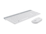 LOGITECH Slim Wireless Keyboard and Mouse Combo MK470 OFFWHITE (FR)