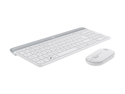 LOGITECH Slim Wireless Keyboard and Mouse Combo MK470 OFFWHITE (FR)