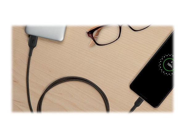 BELKIN BOOST CHARGE USB-A to USB-C Cable Braided 2M Black