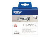 BROTHER P-TOUCH DK-22212 blanc continue length film 62mm x 15.24m