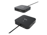 I-TEC USB-C Dual Display MST DS 2xDP 1xGLAN 3xUSB 3.1 2xUSB 2.0 1xUSB-C-DatA 1xAudio/Mic Jack 1x100W USB-C PD + Charger 112W