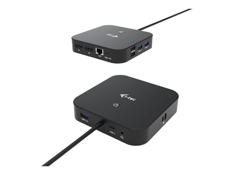 I-TEC USB-C Dual Display MST DS 2xDP 1xGLAN 3xUSB 3.1 2xUSB 2.0 1xUSB-C-DatA 1xAudio/Mic Jack 1x100W USB-C PD + Charger 112W