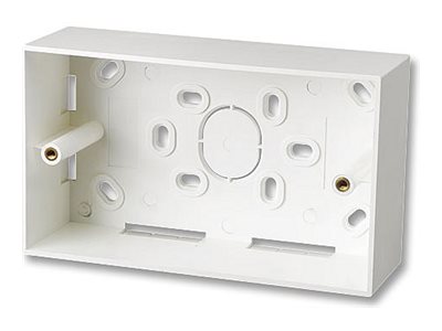 LINDY Surface wall box double UK