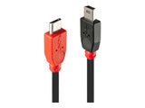 LINDY USB 2.0 Cable Type Micro-B/Mini-B OTG 1m Micro-B plug to Mini-B plug