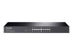 TP-LINK 16-port 10/100M Switch 16 10/100M RJ45 ports 1U 19-inch rack-mountable steel case