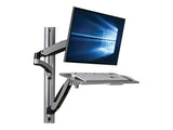 EATON TRIPPLITE Adjustable-Height Wall-Mount Sit-Stand Workstation Single-Display