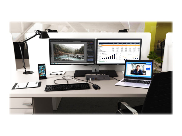 I-TEC USB 3.0/USB-C Dualdock 1x5K 2x4K 60Hz 2xHDMI 2xDP 1xGLAN 6xUSB 3.0 1xAudio/Mic Jack Kensington compatible with TB 3