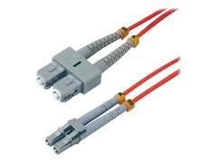 MCL FJOM2/SCLC-10M - Jarretière optique OM2 duplex multimode 50/125 - SC / LC 10m
