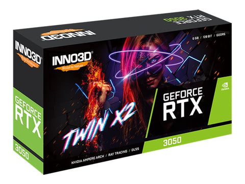 INNO3D GeForce RTX 3050 Twin X2 6Go GDDR6 1xDP 1xHDMI 1xDVI