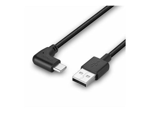 LINDY 0.5m USB 2.0 Type A to C Cable 90 Right Angle