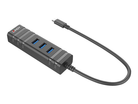 LINDY USB 3.1 Hub and GB Ethernet Adapt.
