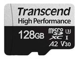 TRANSCEND 128Go microSDavec adaptateur