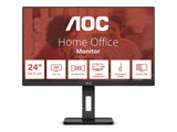 AOC 24E3QAF 24" - 1920 x 1080 Full HD (1080p) @ 75 Hz - IPS - 1000:1 - 4 ms - HDMI, VGA, DisplayPort - haut-parleurs Ajustable