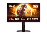 AOC Q27G4ZDR 27p OLED 2560x1440 240Hz Adaptive Sync Response time GtG 0.03ms 2 x USB-A 1 x USB-B HDMI 2.1 x 2 DisplayPort 1.4 x 1