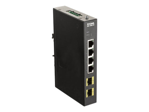 D-LINK Industrial Gigabit Unmanaged Switch 4 Ports Gigabit + 2 Ports SFP
