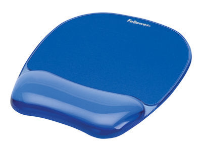FELLOWES CRYSTAL BLUE MOUSEPAD w/ WRIST