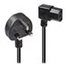 LINDY 1m UK 3 Pin to Right Angled IEC