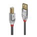LINDY 0.5m USB 2.0 Type A/B Cable Cromo