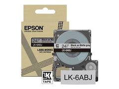 EPSON Matte Tape Grey/Black 24mm 8m
