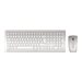 CHERRY Calvier blanc/argent layout Belge