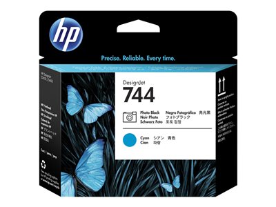 HP 744 Printhead Photo Noir & Cyan