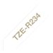BROTHER Ruban tissus Or sur Blanc 12mm (