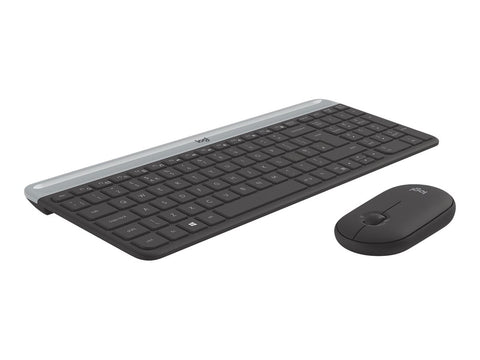 LOGITECH Slim Wireless Keyboard and Mouse Combo MK470 - GRAPHITE - FRA - CENTRAL