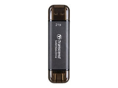 TRANSCEND 2To External SSD ESD310C USB 10Gbps Type C/A