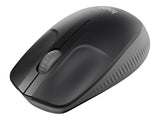 LOGITECH M190 Mouse optical 3 buttons wireless USB wireless receiver charcoal