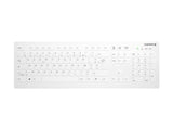 CHERRY Flat Profile Hygiene Desktop Keyboard Sealed White (FR)