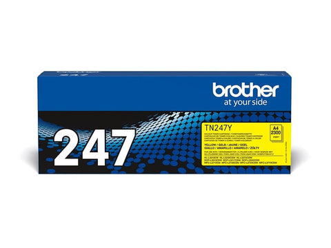 BROTHER TN247Y Toner jaune haute capacité de 2300 pages pour Hl-L32xx DCP-L35xx MFC-L37xx