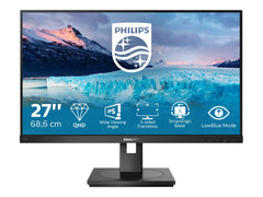 PHILIPS 275S1AE/00 27p 2560x1440 IPS Flat H/A 130 MM Pivot 3 SIDE FRAMELESS SPEAKERS DPx1 HDMIx1 DVIx1 VESA 100x100 S-LINE