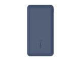 BELKIN Batterie externe 3 ports 10K avec câble USB-A vers USB-C bleu