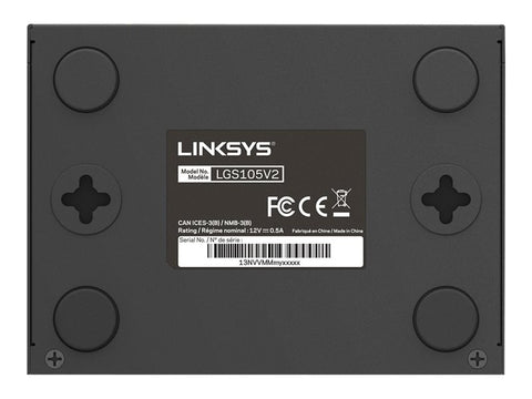 LINKSYS Switch 5 ports Gigabit - Boitier métal - package retail