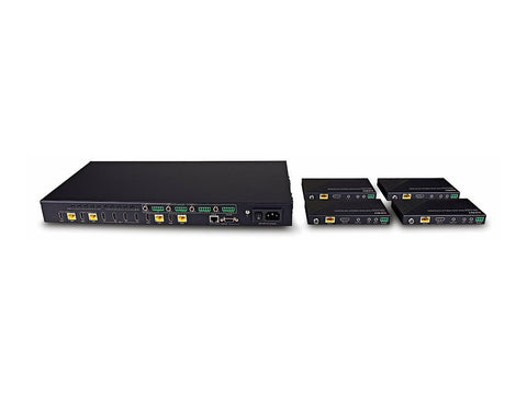 LINDY 150m Cat.6 4x4 HDMI 4K60 HDBaseT Matrix Extender