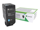 LEXMARK CS720 CS725 CX725 Cartouche de toner Corporate capacité standard Cyan 7K