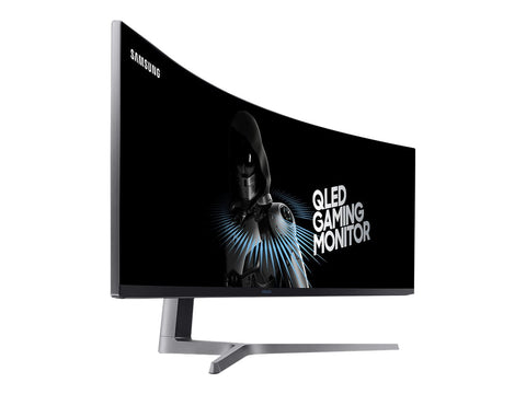 SAMSUNG C49HG90DMU 49in 32:9 Curved 1800R 3840x1080 VA QLED HDR 1ms MPRT 144Hz HDMIx2 DP Dual hinge height adj stand VESA