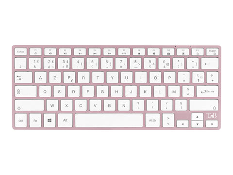 TNB iClick color Bluetooth keyboard and mouse - pink AZERTY (FR)