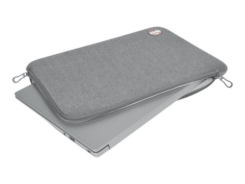 PORT DESIGNS Trendy Cotton Neoprene Laptop Sleeve 13p-14p L-shaped opening for easy access Stretchy cotton neoprene material Grey