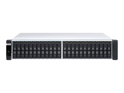 QNAP ES2486dc-2142IT-96G 24-Bay Enterprise ZFS NAS SAS 12G/6G Xeon D-2142IT 96Go RAM 7-LAN 4 SFP+ 3 RJ45 for Each Controller
