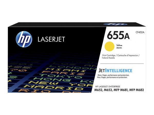 HP 655A original LaserJet Toner cartridge CF452A Yellow