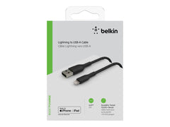 BELKIN BOOST CHARGE USB-A to Lightning Cable Braided 2M Black