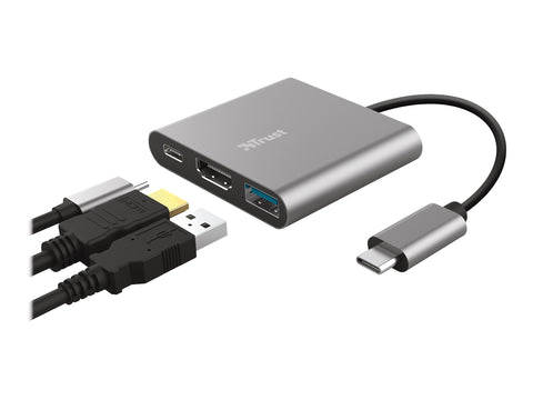 TRUST Adaptateur DALYX USB-C 3 en 1 HDMI USB USB-C