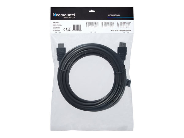 NEOMOUNTS HDMI15MM câble HDMI - 5 mètres