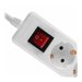 LINDY Mains 6 way gang socket on/off