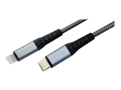 MCL Câble tressé USB-C vers Lightning 1m