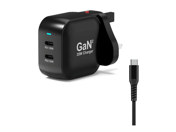 PORT DESIGNS Wall Charger Type-C PD 35W GaN + CtoC Cable 2m - EU