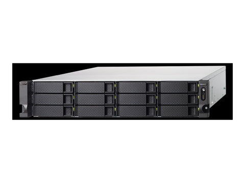QNAP 12+6 Bay 2U NAS Intel Xeon D-1622 4cores/8threads 3.2GHz processor 32Go ECC DDR4 6x2.5p 12x3.5p SATA
